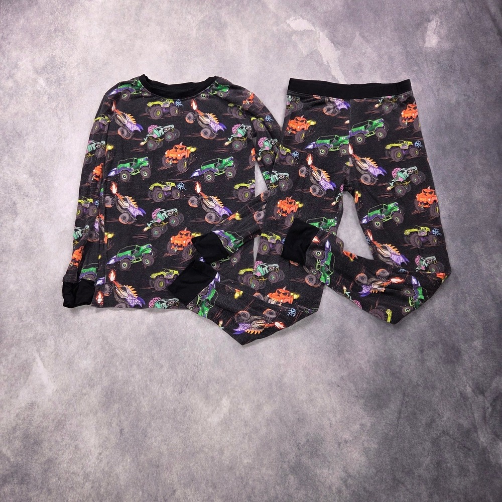Fletch Monster Truck Pajama Set Boys 4T Bamboo Halloween Spooky Sleepwear